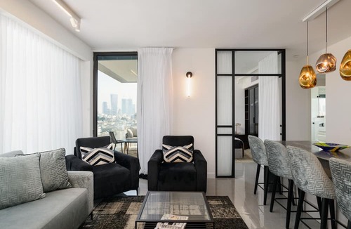 Kerem HaTeimanim Apartment | MAMAD High End 2BR with City & Sea View by FeelHome