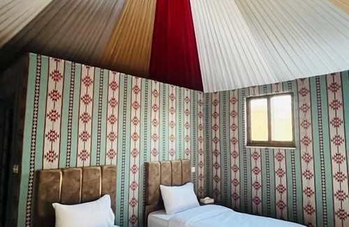 Wadi Rum RV Rental | Luxury purple bubble tents