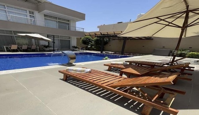 A chalet near the lake resort in the most beautiful areas of the Dead Sea